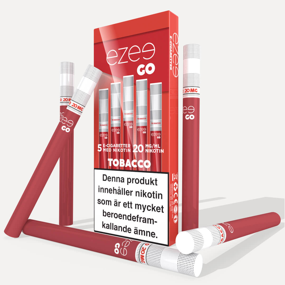 ezee go engångs vape e-cigarett tobakssmak 20mg nikotin