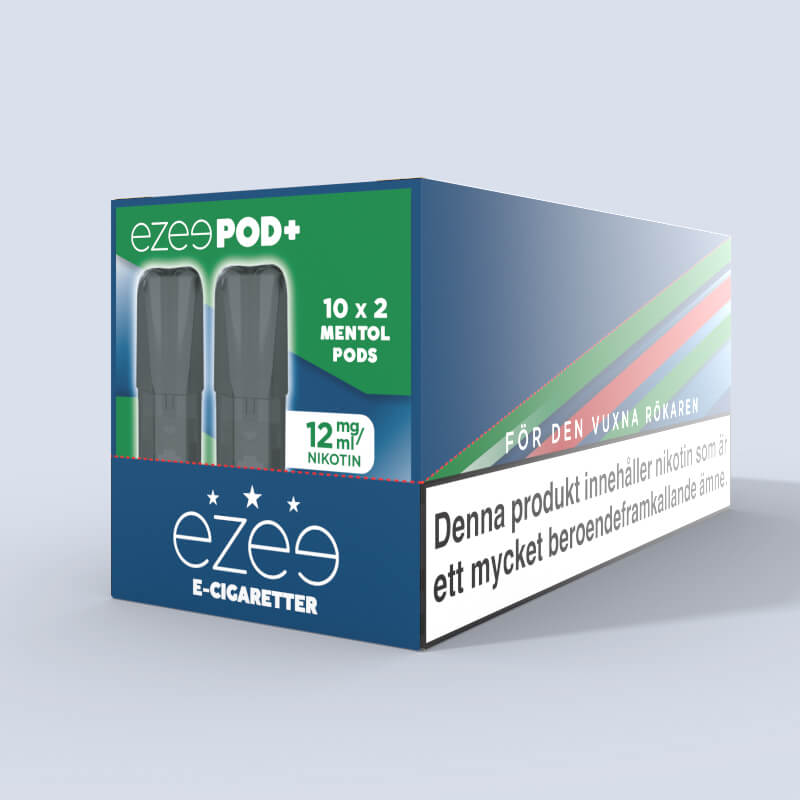 Ezee Pod+ Pods Mentol 12mg Nikotin - Paket med 20